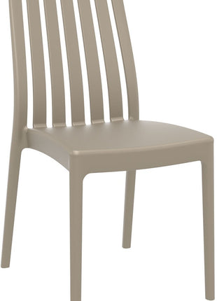 Beige Polypropylene Chair | 45 x 55 x 89 cm