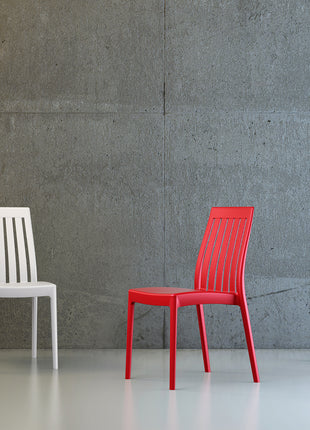 Beige Polypropylene Chair | 45 x 55 x 89 cm