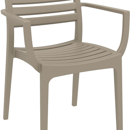 Beige Polypropylene Armchair | 58 x 58 x 82 cm