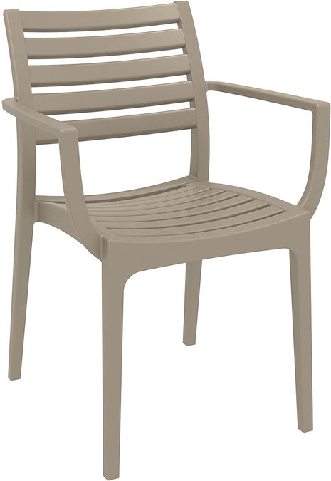 Beige Polypropylene Armchair | 58 x 58 x 82 cm