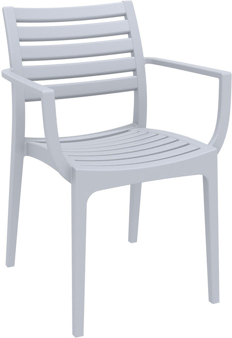 Polypropylene Armchair Light Gray | 58 x 58 x 82 cm