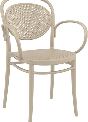 Beige Polypropylene Armchair | 57 x 52 x 85 cm