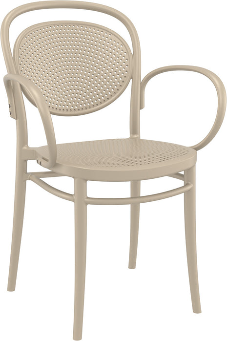 Beige Polypropylene Armchair | 57 x 52 x 85 cm