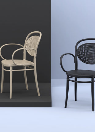 Beige Polypropylene Armchair | 57 x 52 x 85 cm