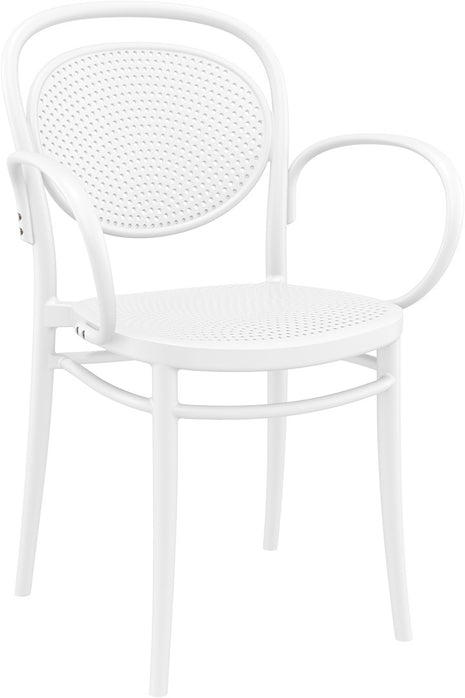 Polypropylene Armchair White | 57 x 52 x 85 cm