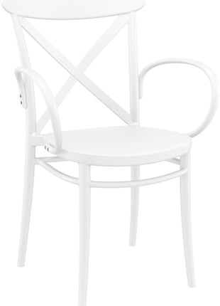 Polypropylene Armchair White | 57 x 51 x 87 cm