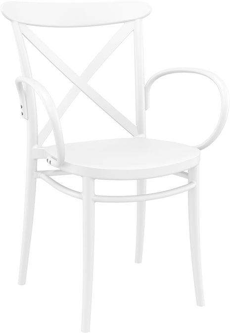 Polypropylene Armchair White | 57 x 51 x 87 cm