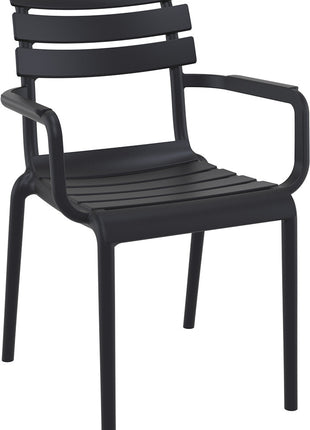 Polypropylene Armchair Black | 58 x 59 x 84 cm