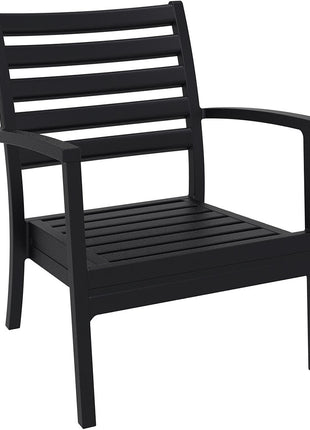 Polypropylene Lounge Armchair Black | 68 x 70 x 76 cm