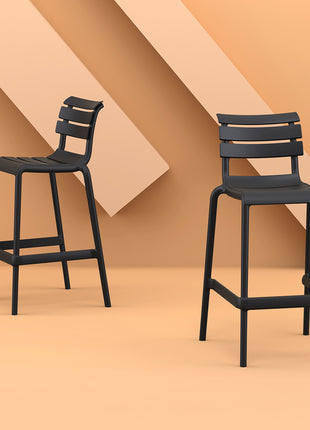 Polypropylene Stool Black 65 cm | 52 x 55 x 95 cm