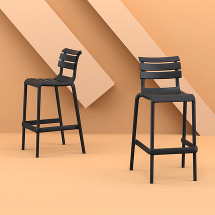 Polypropylene Stool Black 65 cm | 52 x 55 x 95 cm