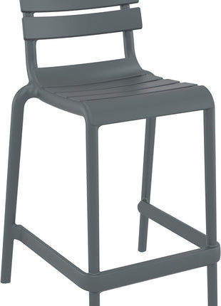 Dark Gray Polypropylene Stool 65 cm | 52 x 55 x 95 cm