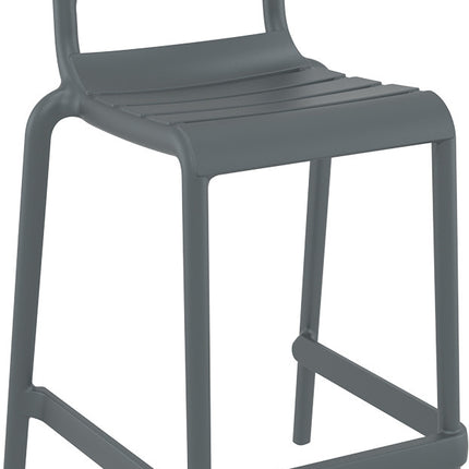 Dark Gray Polypropylene Stool 65 cm | 52 x 55 x 95 cm