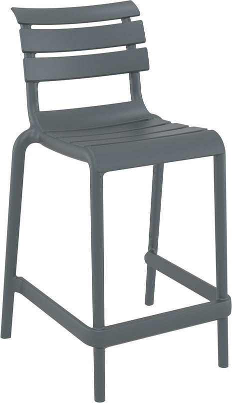 Dark Gray Polypropylene Stool 65 cm | 52 x 55 x 95 cm