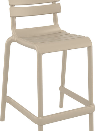 Beige Polypropylene Stool 65 cm | 52 x 55 x 95 cm