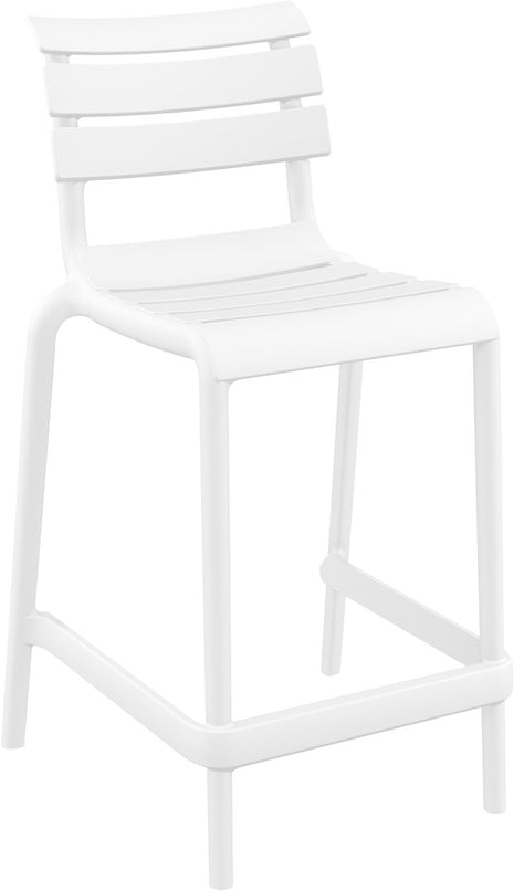 White Polypropylene Stool 65 cm | 52 x 55 x 95 cm