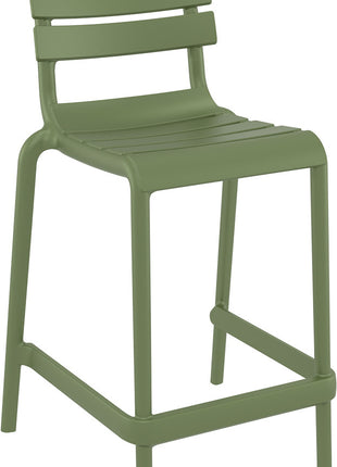 Olive Polypropylene Stool 65 cm | 52 x 55 x 95 cm