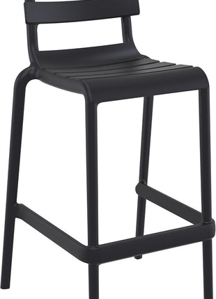 Polypropylene Stool Black 75 cm | 53 x 55 x 105 cm