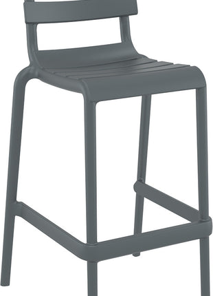 Dark Gray Polypropylene Stool 75 cm | 53 x 55 x 105 cm