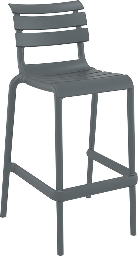 Dark Gray Polypropylene Stool 75 cm | 53 x 55 x 105 cm