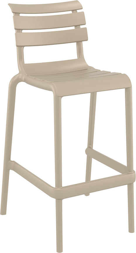 Beige Polypropylene Stool 75 cm | 53 x 55 x 105 cm