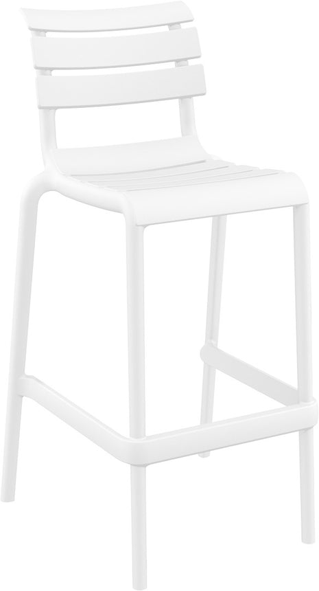 White Polypropylene Stool 75 cm | 53 x 55 x 105 cm