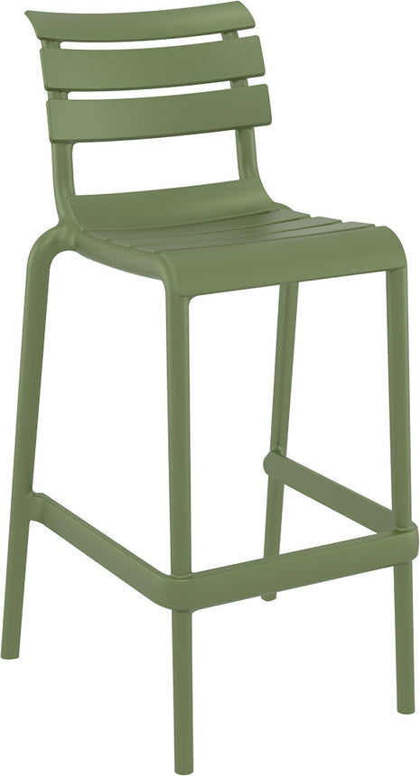 Olive Polypropylene Stool 75 cm | 53 x 55 x 105 cm