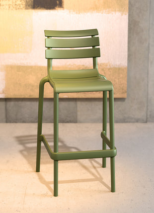 Olive Polypropylene Stool 75 cm | 53 x 55 x 105 cm