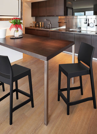 Polypropylene Stool Black 65 cm | 44 x 50 x 98 cm