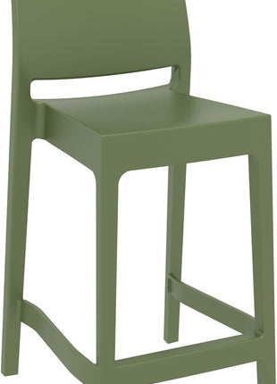 Olive Polypropylene Stool 65 cm | 44 x 50 x 98 cm