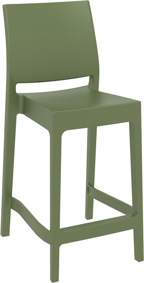 Olive Polypropylene Stool 65 cm | 44 x 50 x 98 cm