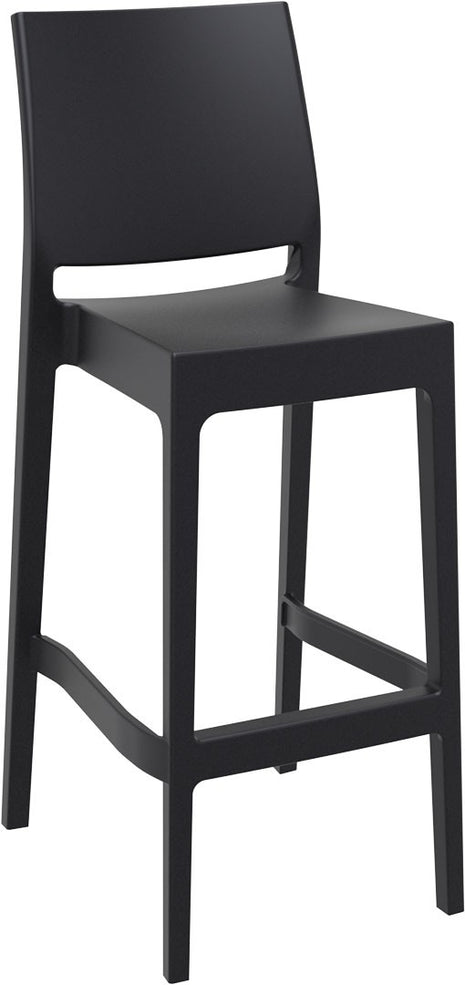 Polypropylene Stool Black 75 cm | 45 x 51 x 108 cm