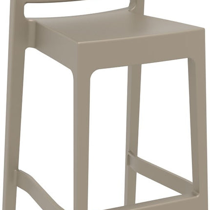 Beige Polypropylene Stool 75 cm | 45 x 51 x 108 cm