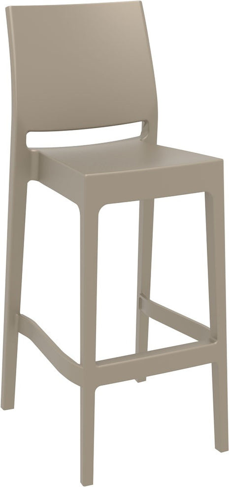 Beige Polypropylene Stool 75 cm | 45 x 51 x 108 cm