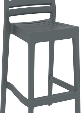 Dark Gray Polypropylene Stool 75 cm | 45 x 51 x 108 cm