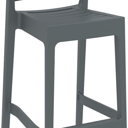 Dark Gray Polypropylene Stool 75 cm | 45 x 51 x 108 cm