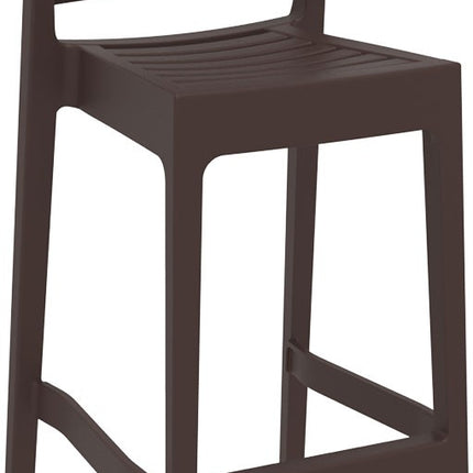 Polypropylene Stool Dark Brown 75 cm | 45 x 51 x 108 cm