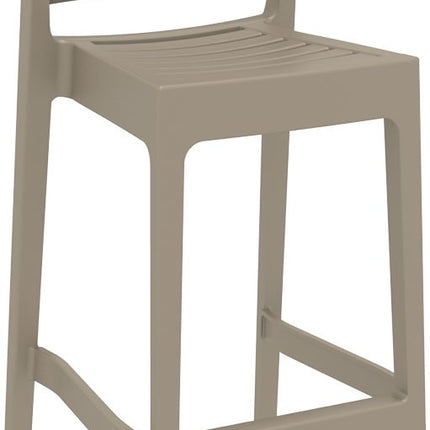 Beige Polypropylene Stool 75 cm | 45 x 51 x 108 cm