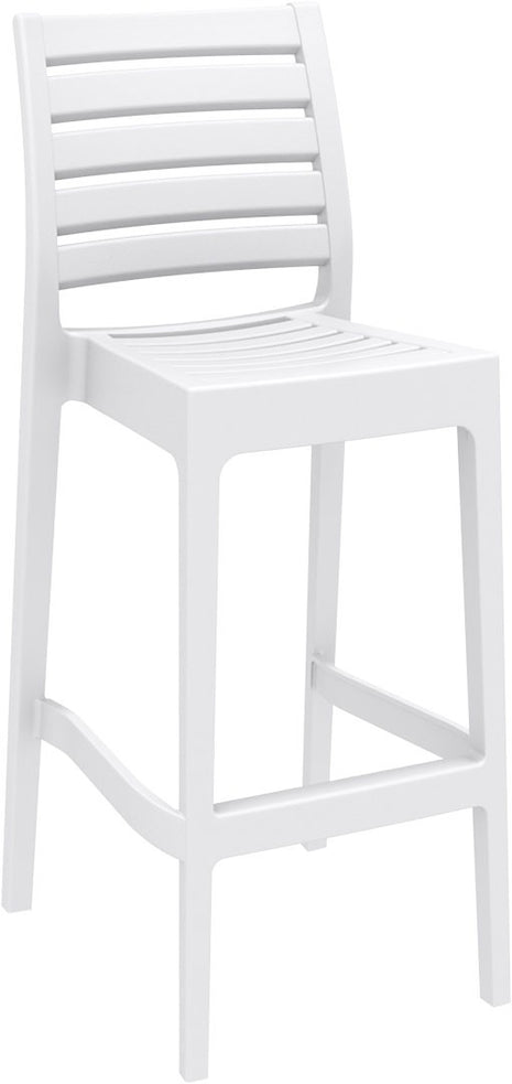 White Polypropylene Stool 75 cm | 45 x 51 x 108 cm