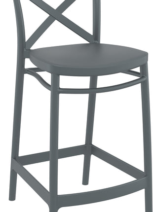 Dark Gray Polypropylene Stool 65 cm | 45 x 50 x 96 cm