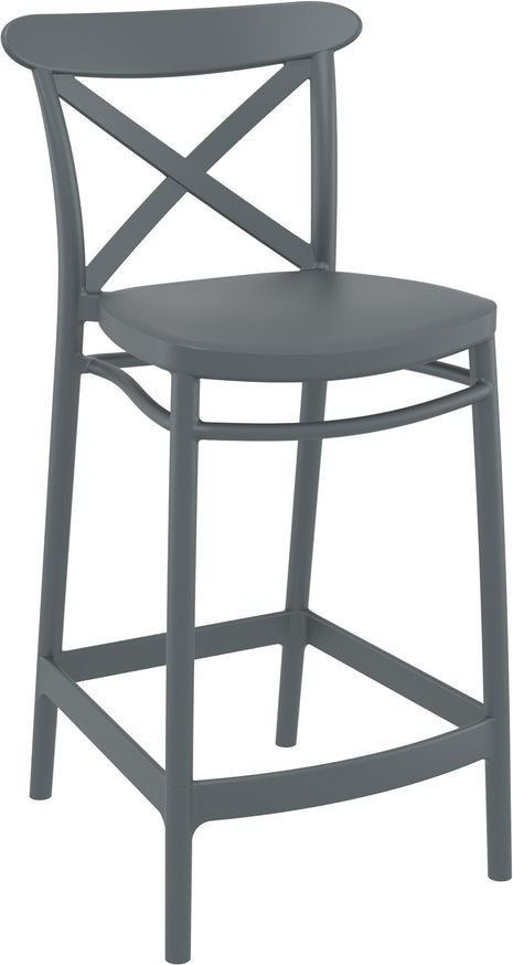 Dark Gray Polypropylene Stool 65 cm | 45 x 50 x 96 cm