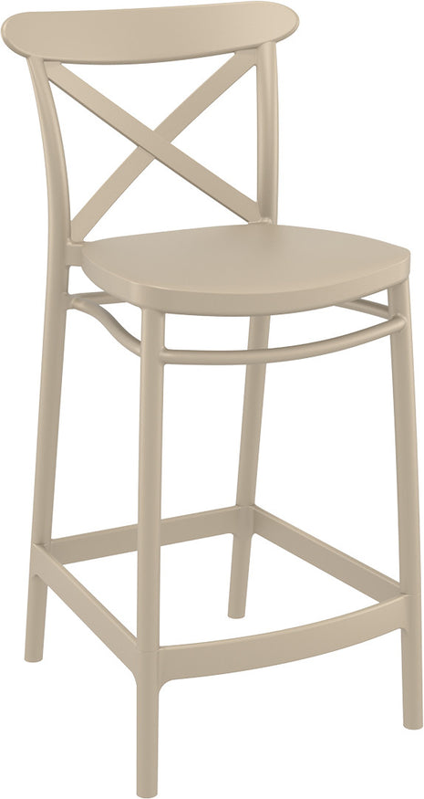 Beige Polypropylene Stool 65 cm | 45 x 50 x 96 cm