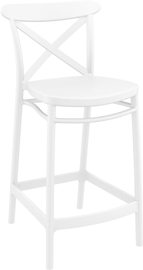 White Polypropylene Stool 65 cm | 45 x 50 x 96 cm