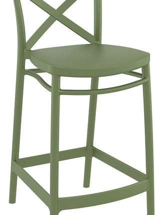 Olive Polypropylene Stool 65 cm | 45 x 50 x 96 cm