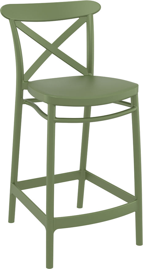 Olive Polypropylene Stool 65 cm | 45 x 50 x 96 cm