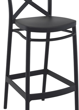 Polypropylene Stool Black 75 cm | 45 x 52 x 106 cm