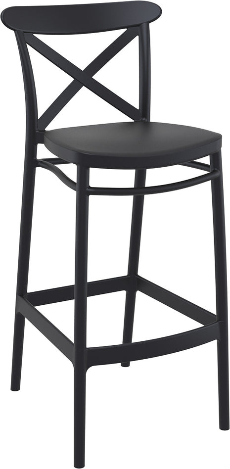 Polypropylene Stool Black 75 cm | 45 x 52 x 106 cm