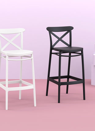 Polypropylene Stool Black 75 cm | 45 x 52 x 106 cm