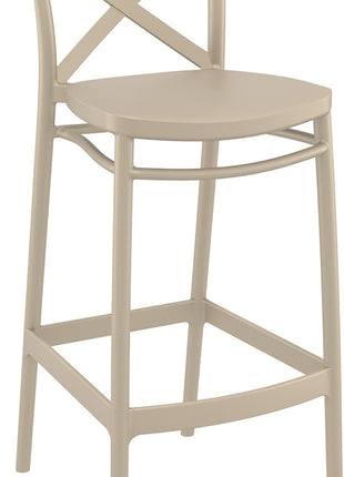 Beige Polypropylene Stool 75 cm | 45 x 52 x 106 cm