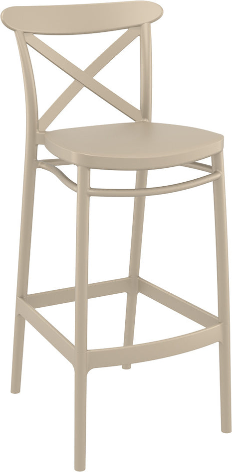 Beige Polypropylene Stool 75 cm | 45 x 52 x 106 cm